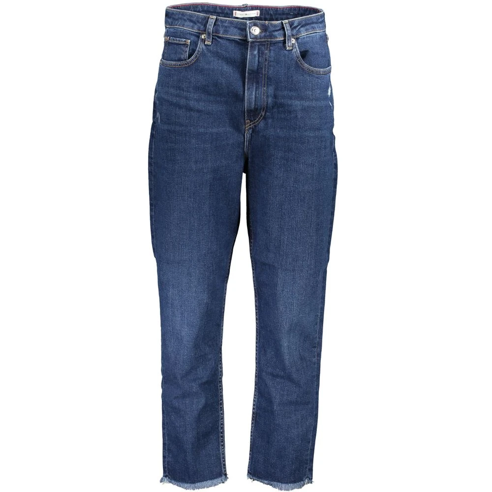 Tommy Hilfiger Women's Blue Straight Fit Jeans, W25 L30, Straight Jeans