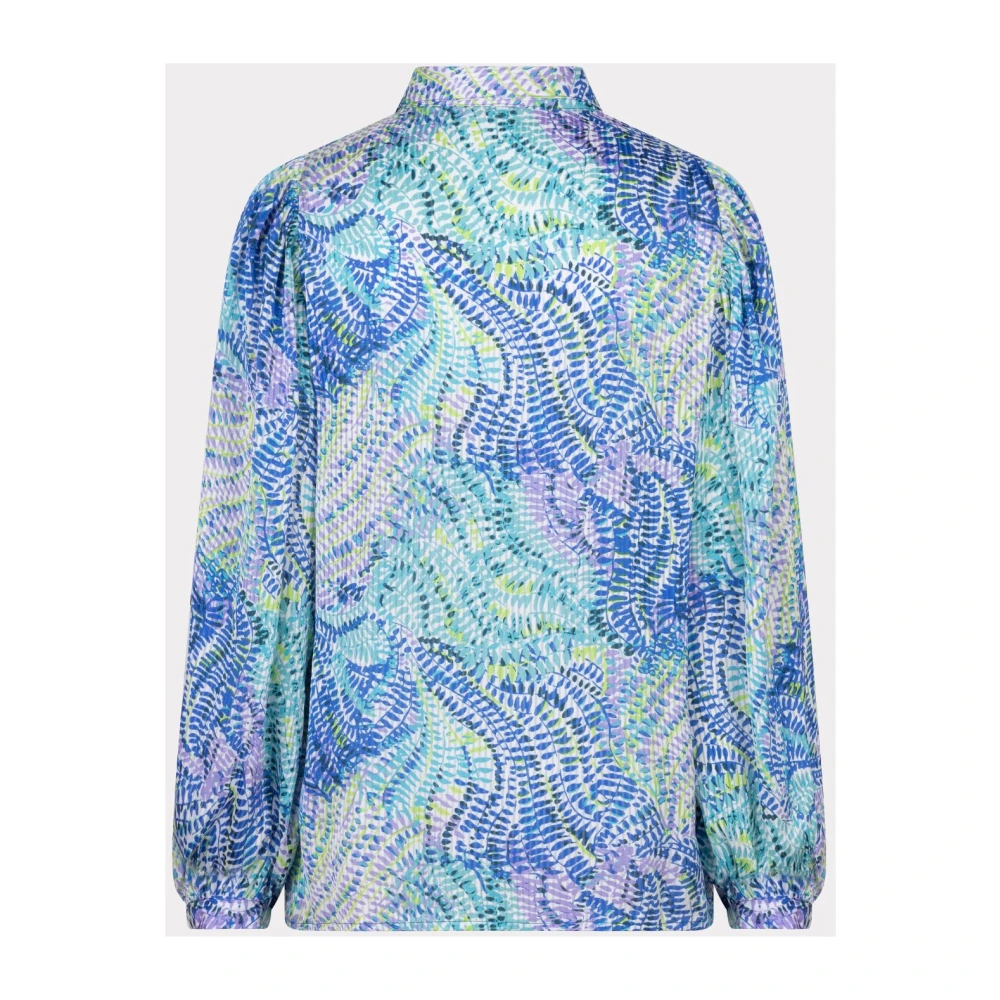 Esqualo blouse basic Bayside Leaves pr Sp24.15012 999 print Multicolor Dames