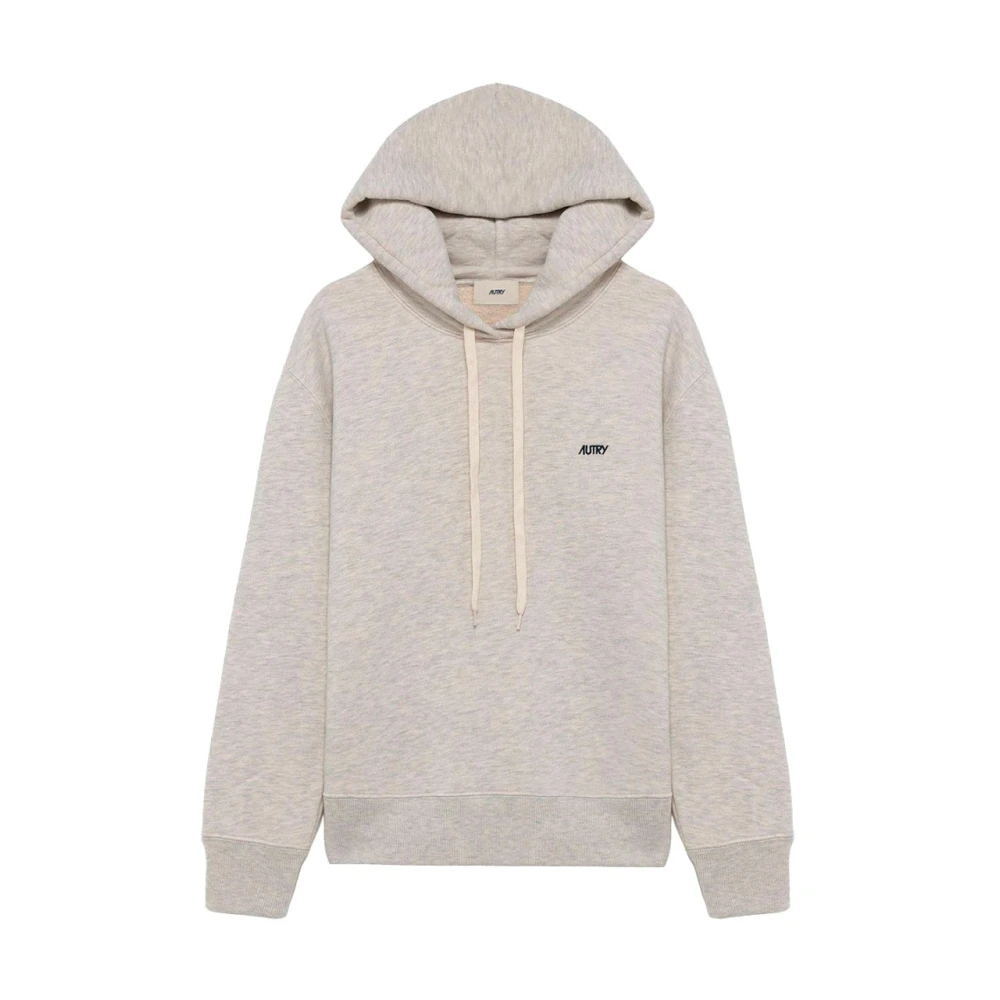 Autry Men's Gray Cotton Hoodie Sweatshirt - Hoodies - S - Sweatshirts & Hoodies