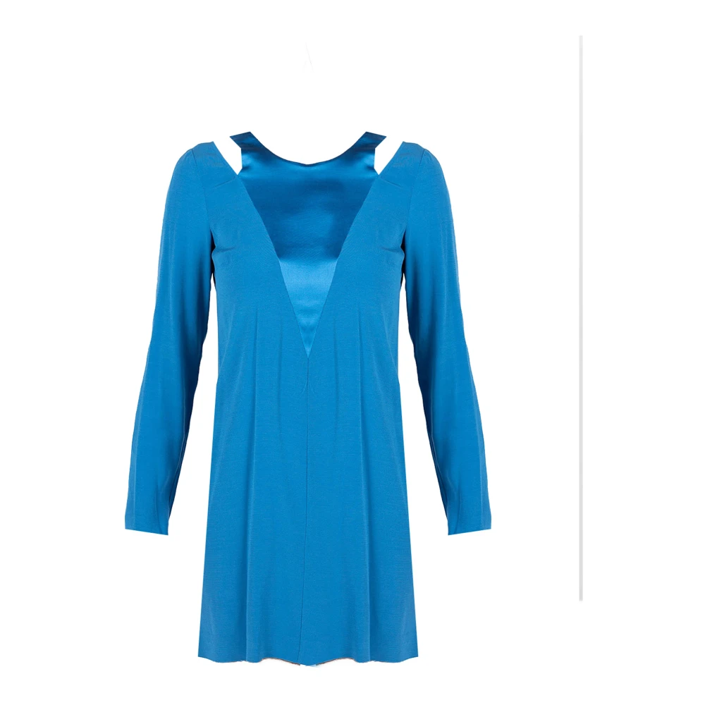 Patrizia Pepe Damen Blau Kleider, Lgröße: