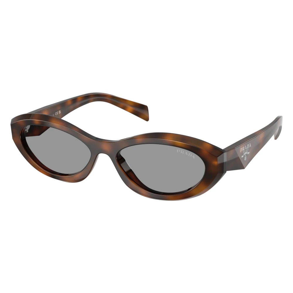 Prada Grey Woman Pr 26Zs 20D50q Sunglasses Acetate Havana Geometric Normal - Image 3