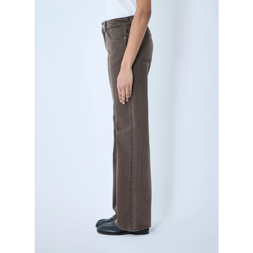 Our Legacy Straight Leg Jeans Brown Dames