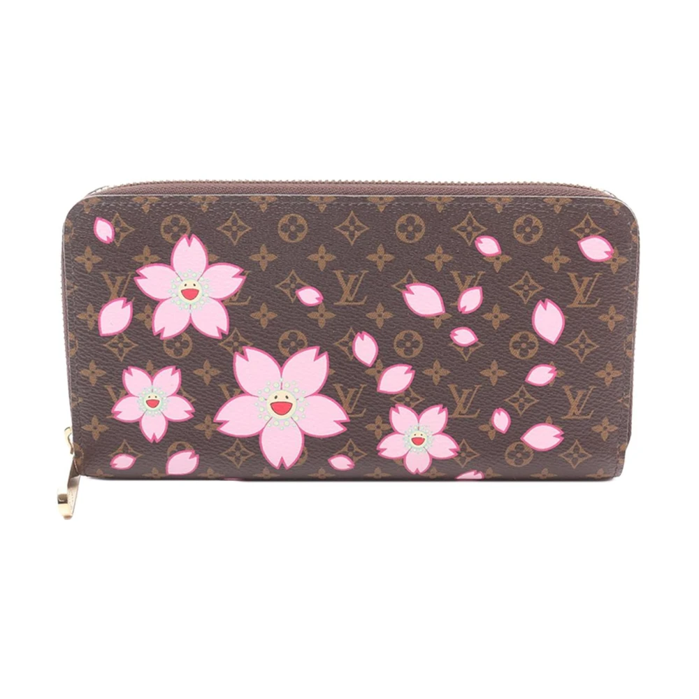 Louis Vuitton Vintage Women's Brown Pre-Owned Monogram Cherry Blossom Long Wallet