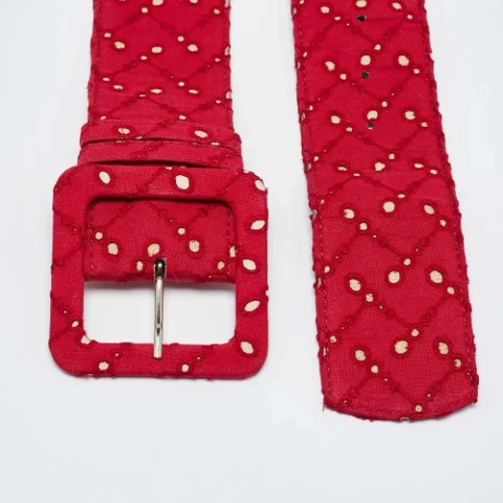 Marni Pre-owned Fabric belts Red Dames