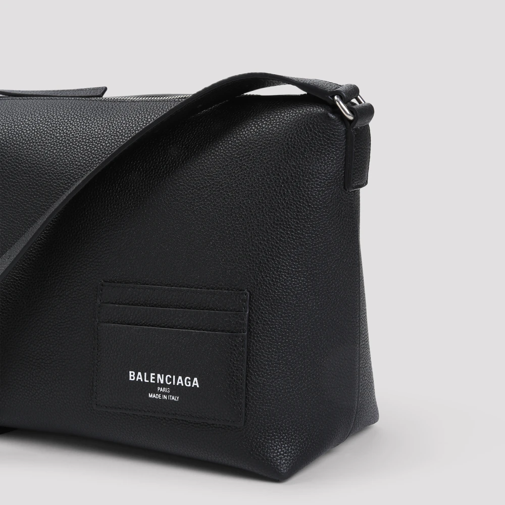 Balenciaga Zwarte Credit Messenger Tas Black Heren