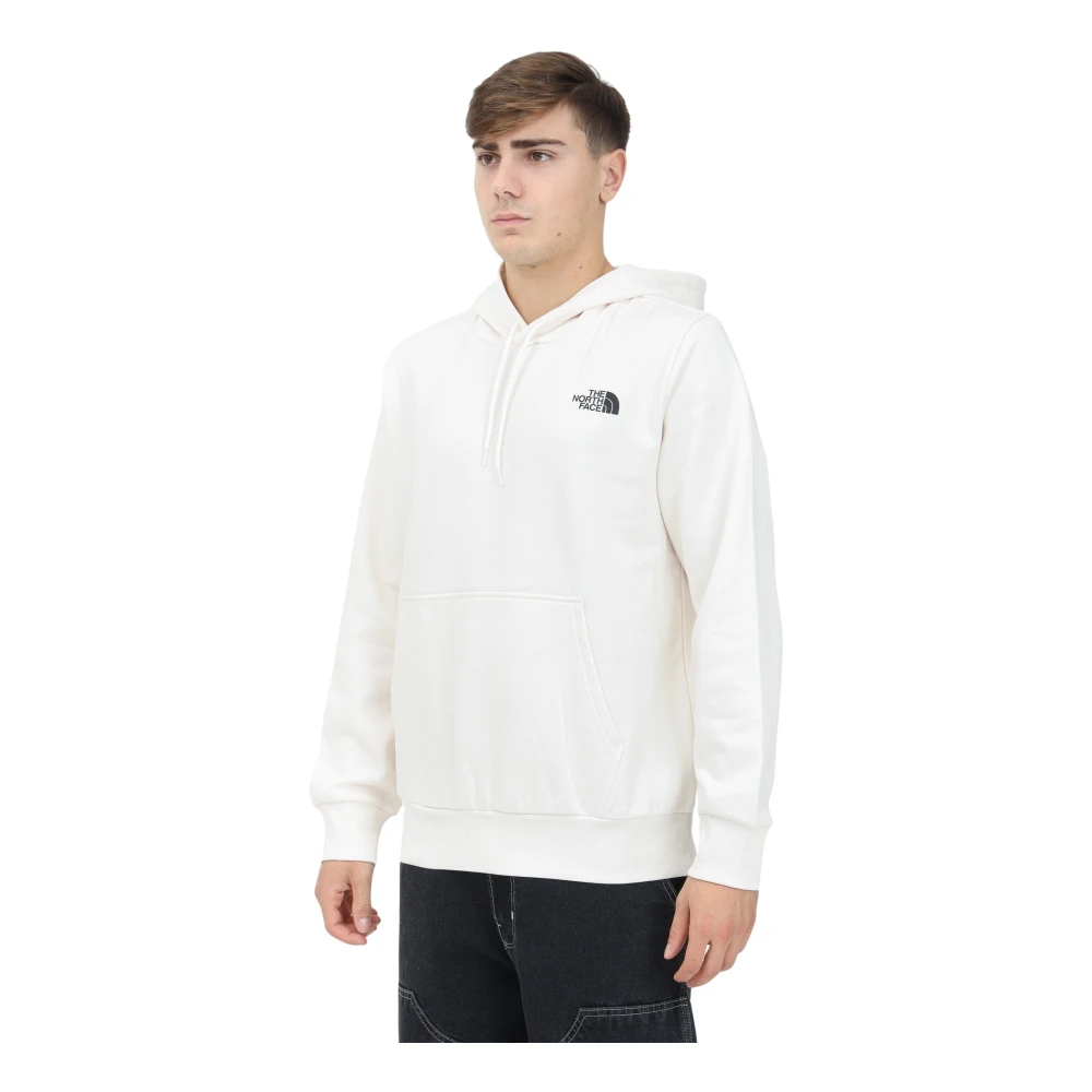 The North Face Logo Hoodie Sweater Wit Mannen White Heren