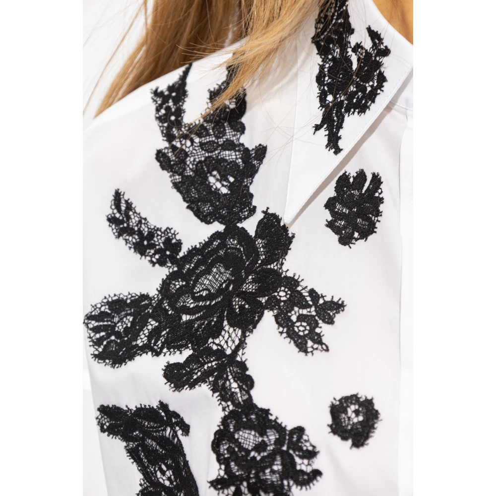 Dolce & Gabbana Shirt met kanten detail White Dames