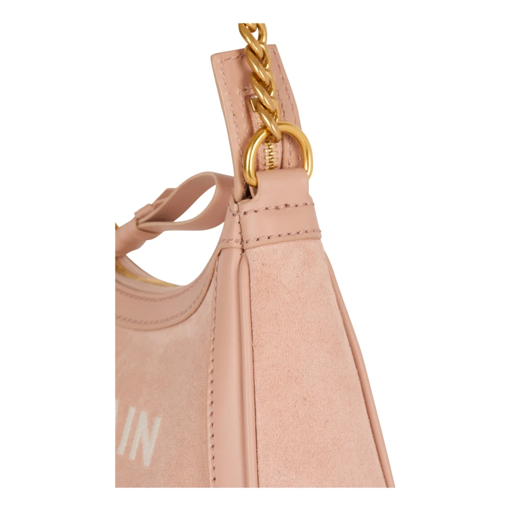 Balmain Suede B-Army Schoudertas Beige Dames