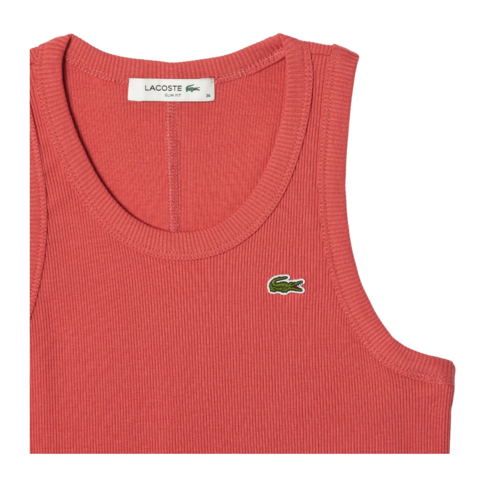 Lacoste Roze T-shirts en Polos Pink Dames