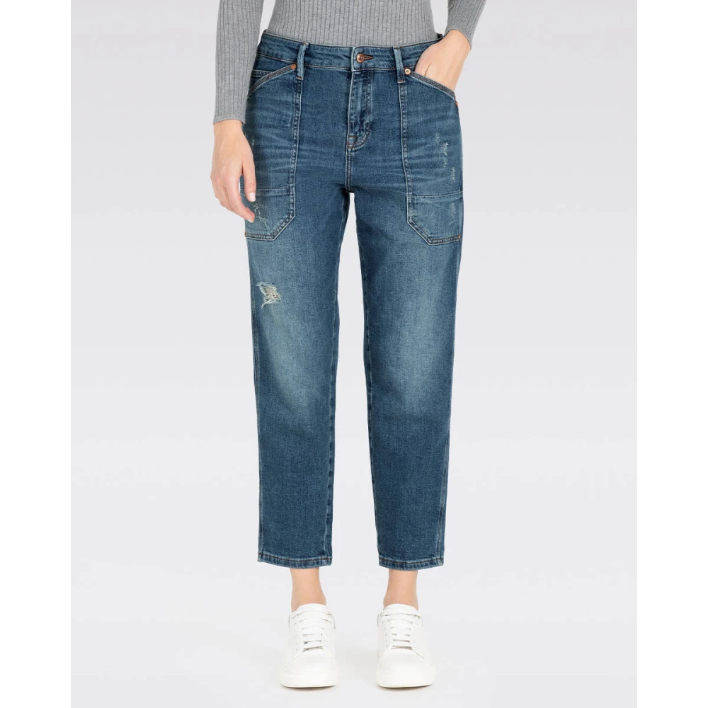 MAC Stijlvolle Jeans voor Mannen Blue Dames