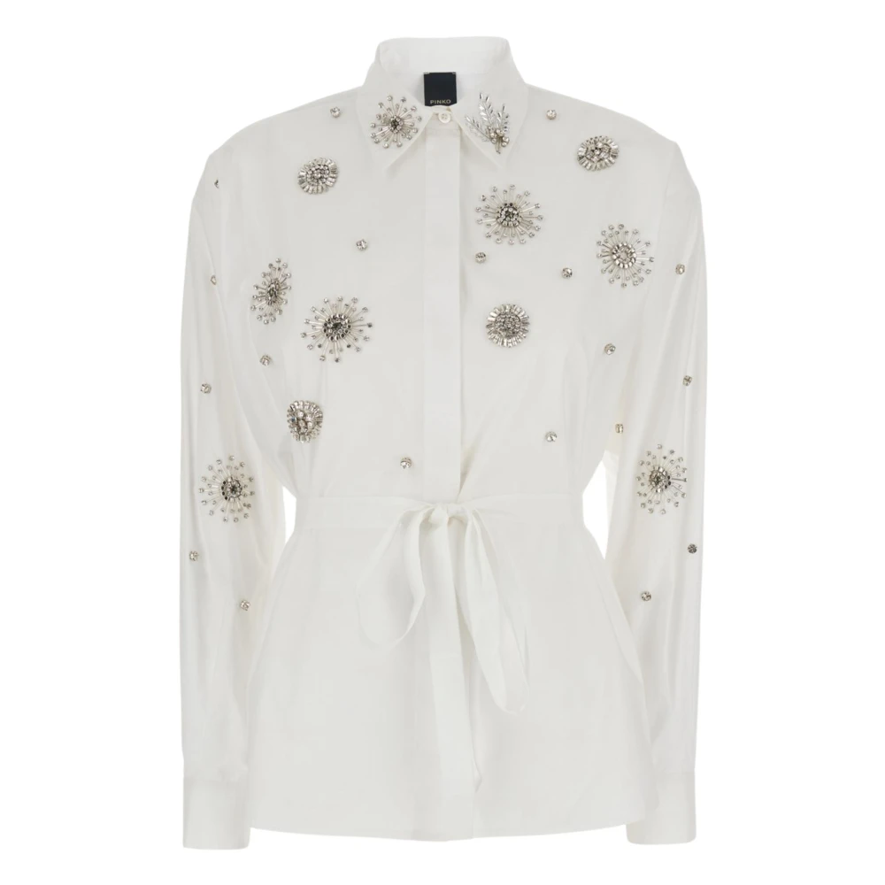 Pinko Women's White Shirts, Xs, Carley Shirt