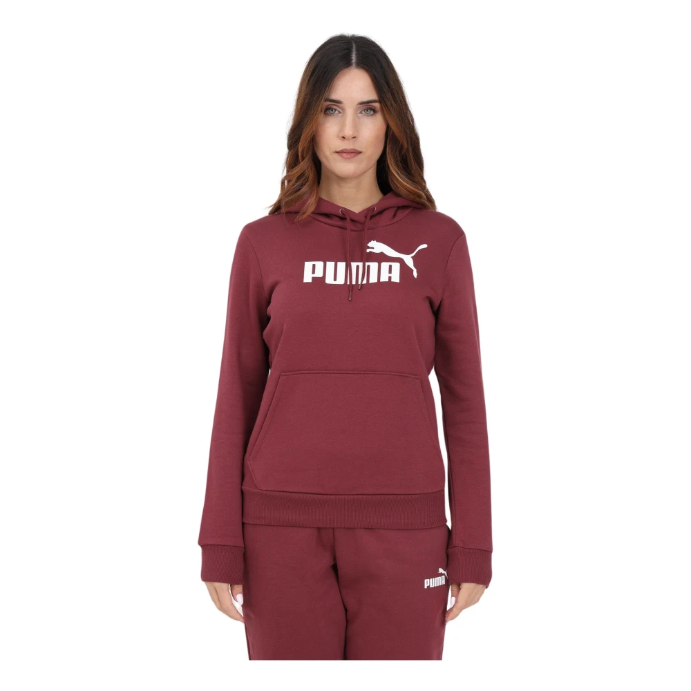 Puma Verstelbare hoodie met logo Red Dames