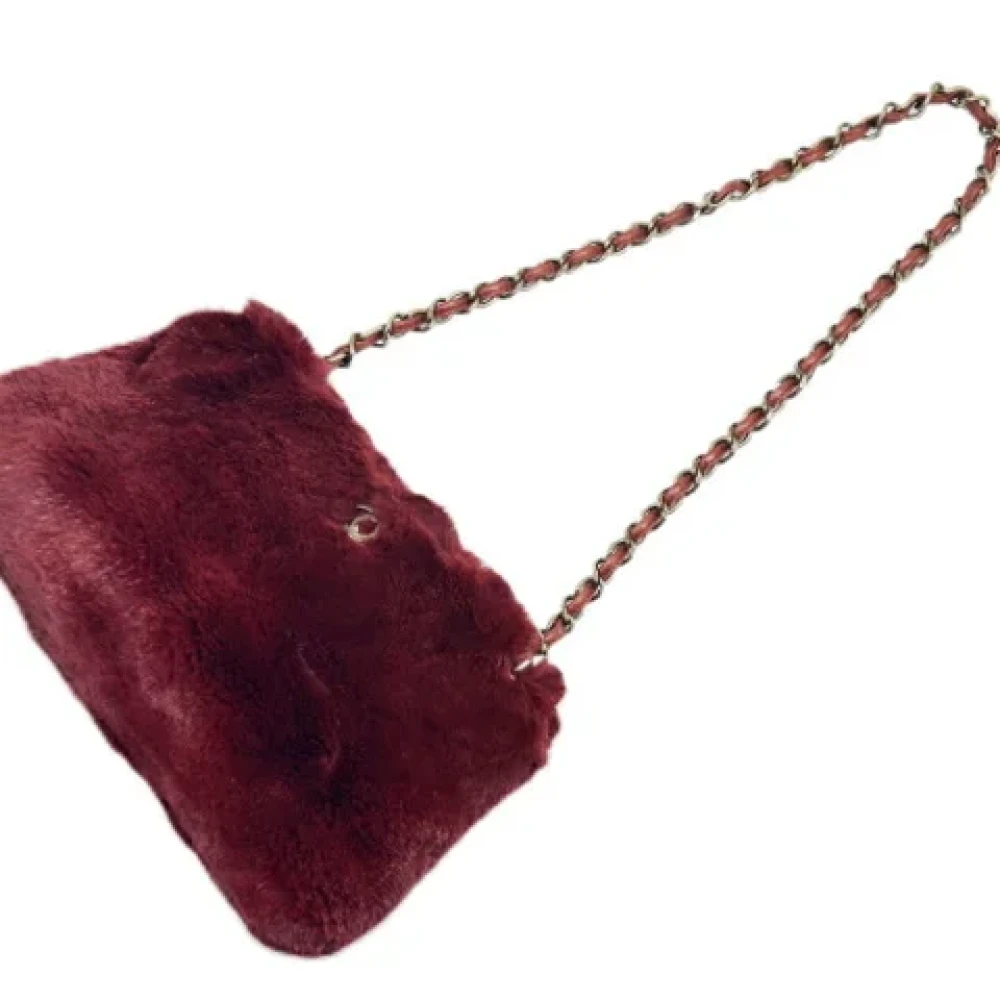 Chanel Vintage Pre-owned Fabric shoulder-bags Red Dames