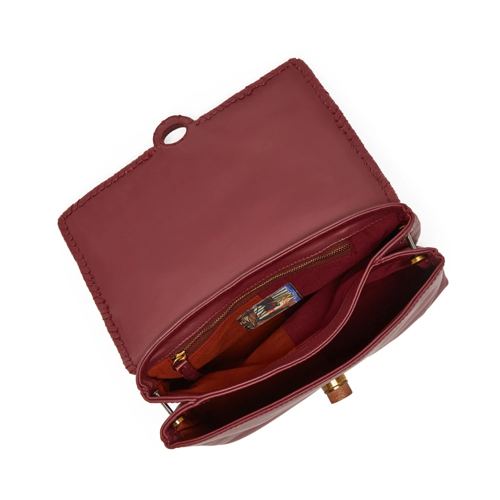 Maliparmi Medium Geweven Crossbody TAS Red Dames
