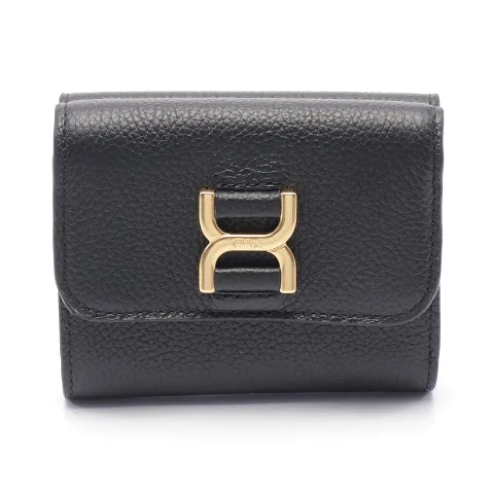 Chloé Pre-owned Leather wallets Black Dames