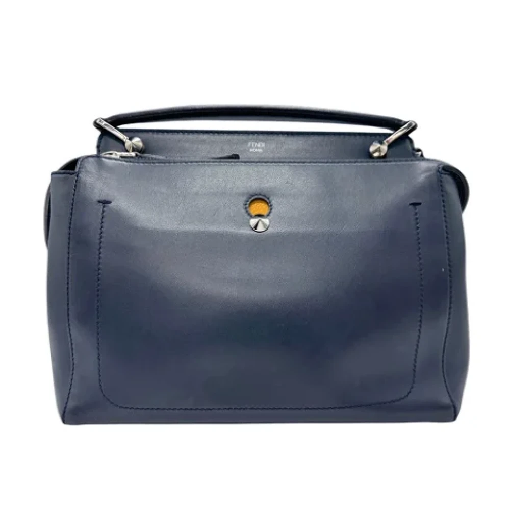 Fendi Vintage Pre-owned Leather shoulder-bags Blue Dames