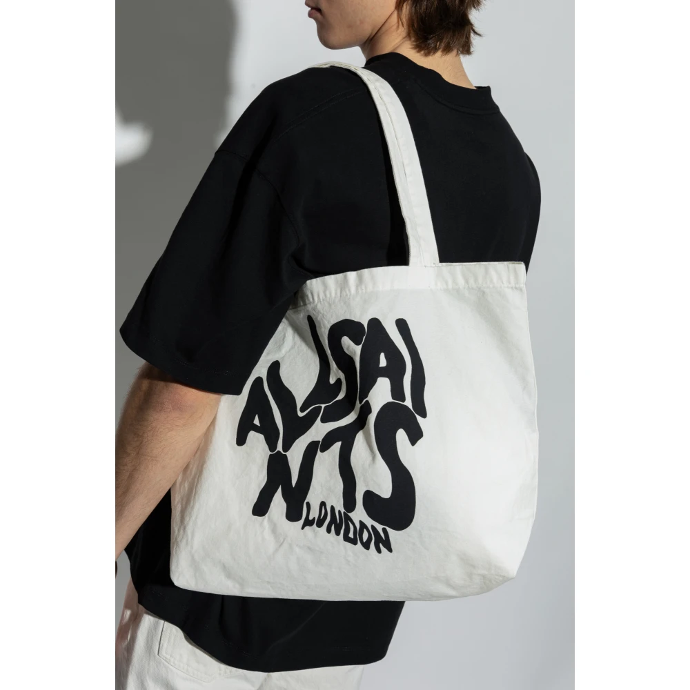 AllSaints Orlando Shopper Bag White Heren