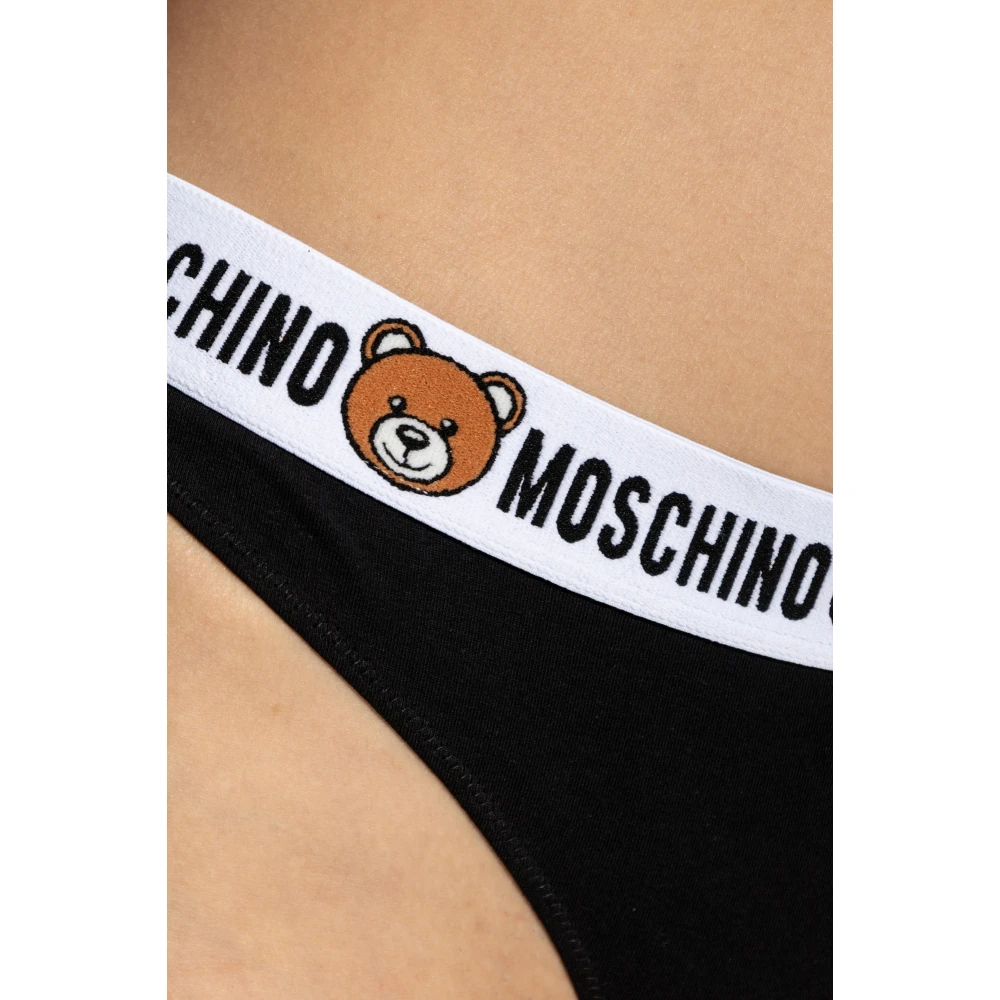 Moschino Twee-pack slips Black Dames