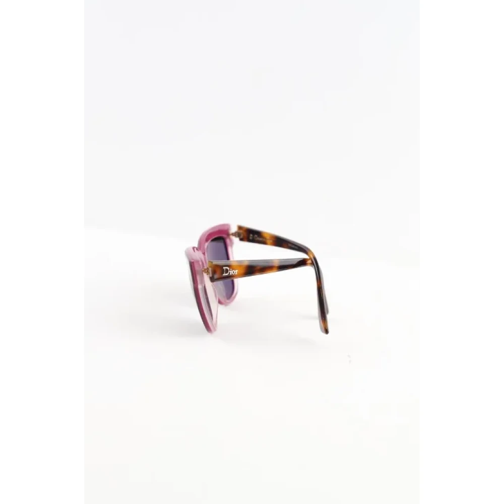 Dior Vintage Pre-owned Fabric sunglasses Brown Dames