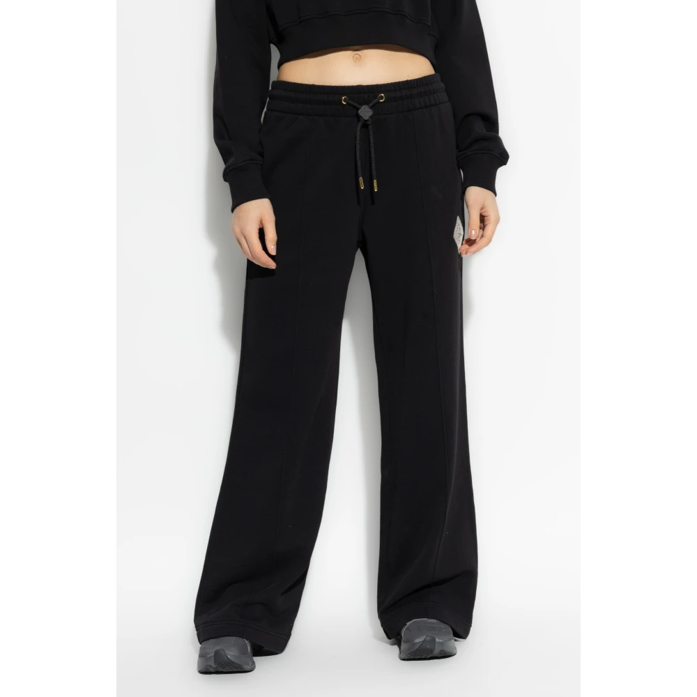 Casablanca Sweatpants met wijde pijpen Black Dames