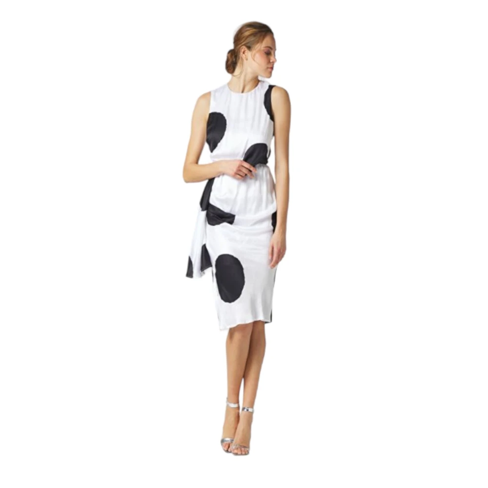 Manila Grace Elegante Jurk voor Vrouwen White Dames