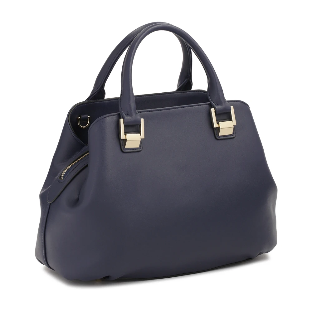 Kazar Marineblauwe leren handtas met handgrepen Blue Dames