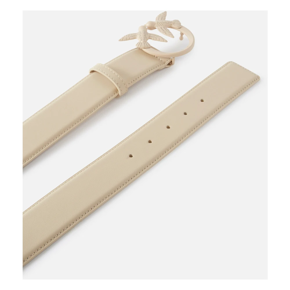 pinko Love Birds Diamond Cut Riem Beige Dames