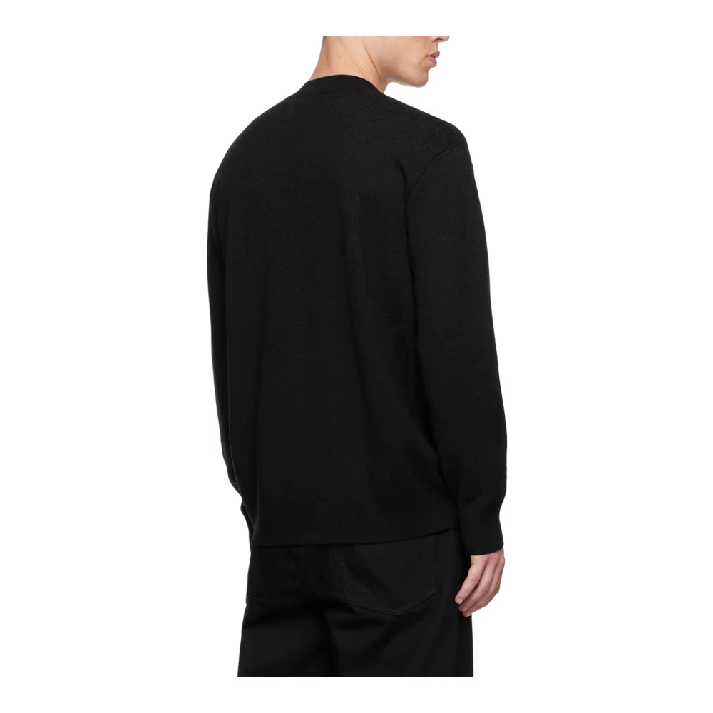 Dries Van Noten Zwarte Moses Sweater Black Heren