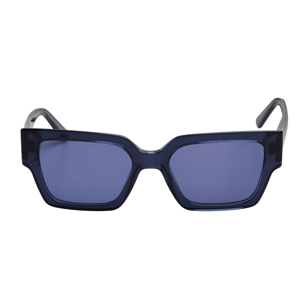 Karl Lagerfeld Women's Blue Rectangular Acetate Sunglasses