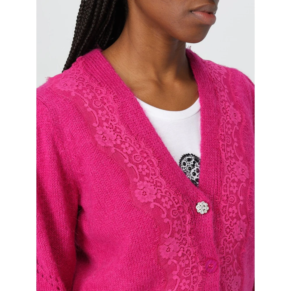 Liu Jo Kanten Cardigan Pink Dames