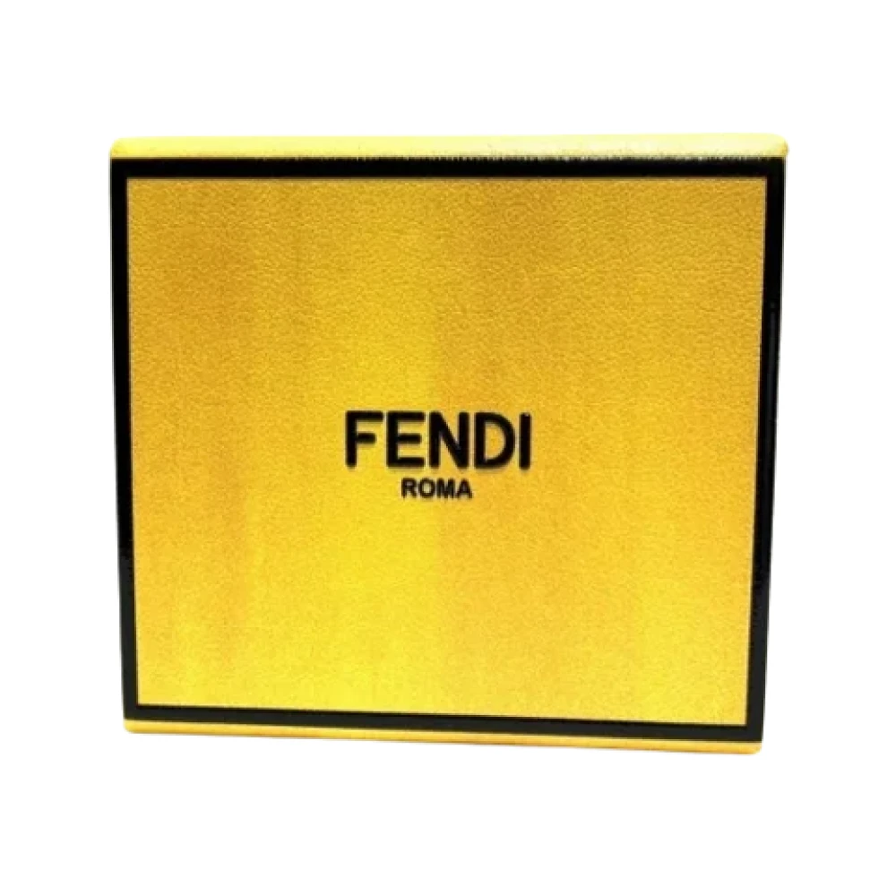 Fendi Vintage Pre-owned Leather key-holders Yellow Dames