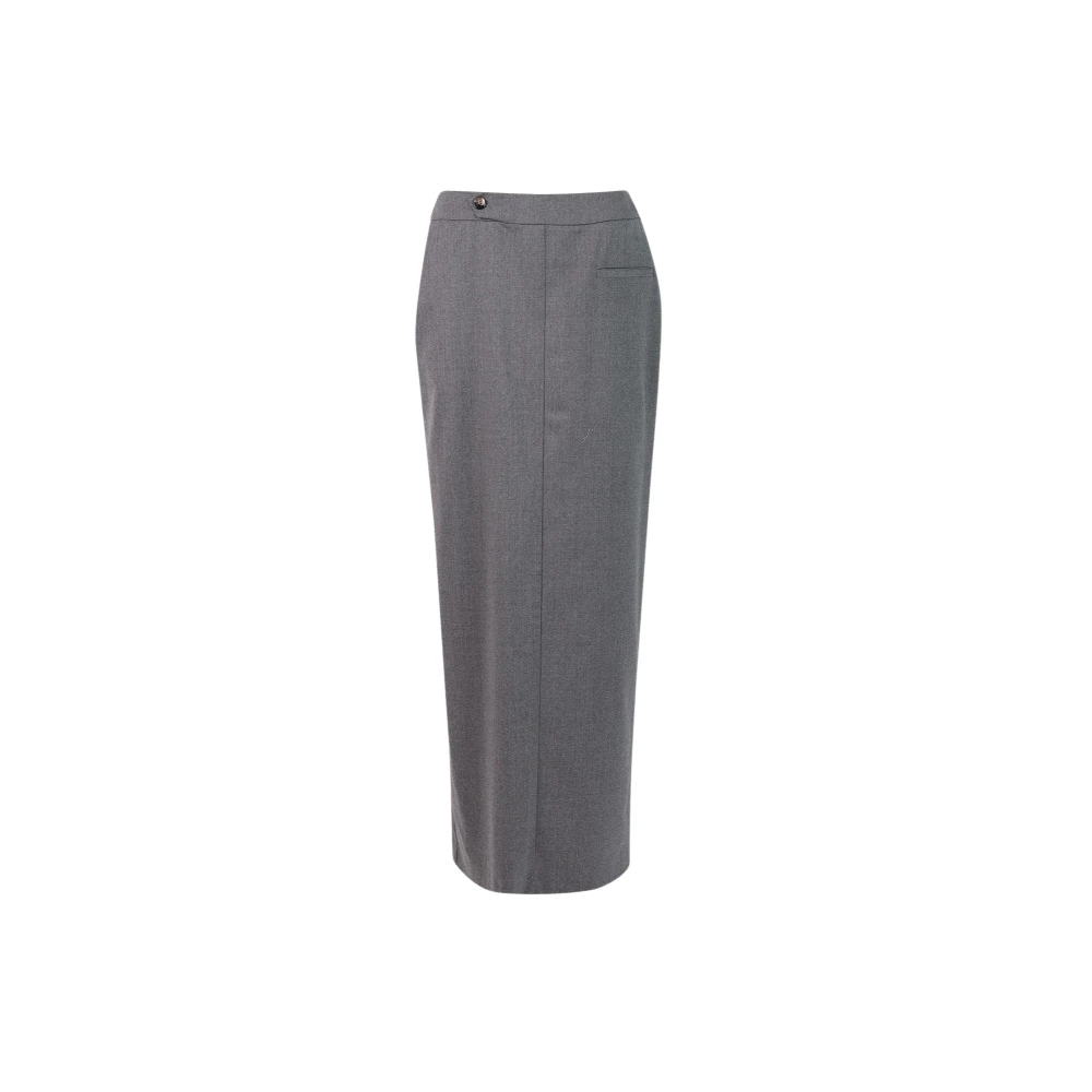 March23 Maxi-rok met bloemenprint Gray Dames