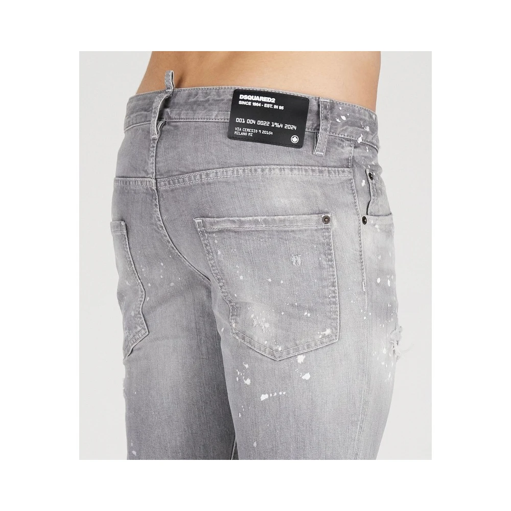 Dsquared2 Vintage Skater Jeans Gray Heren