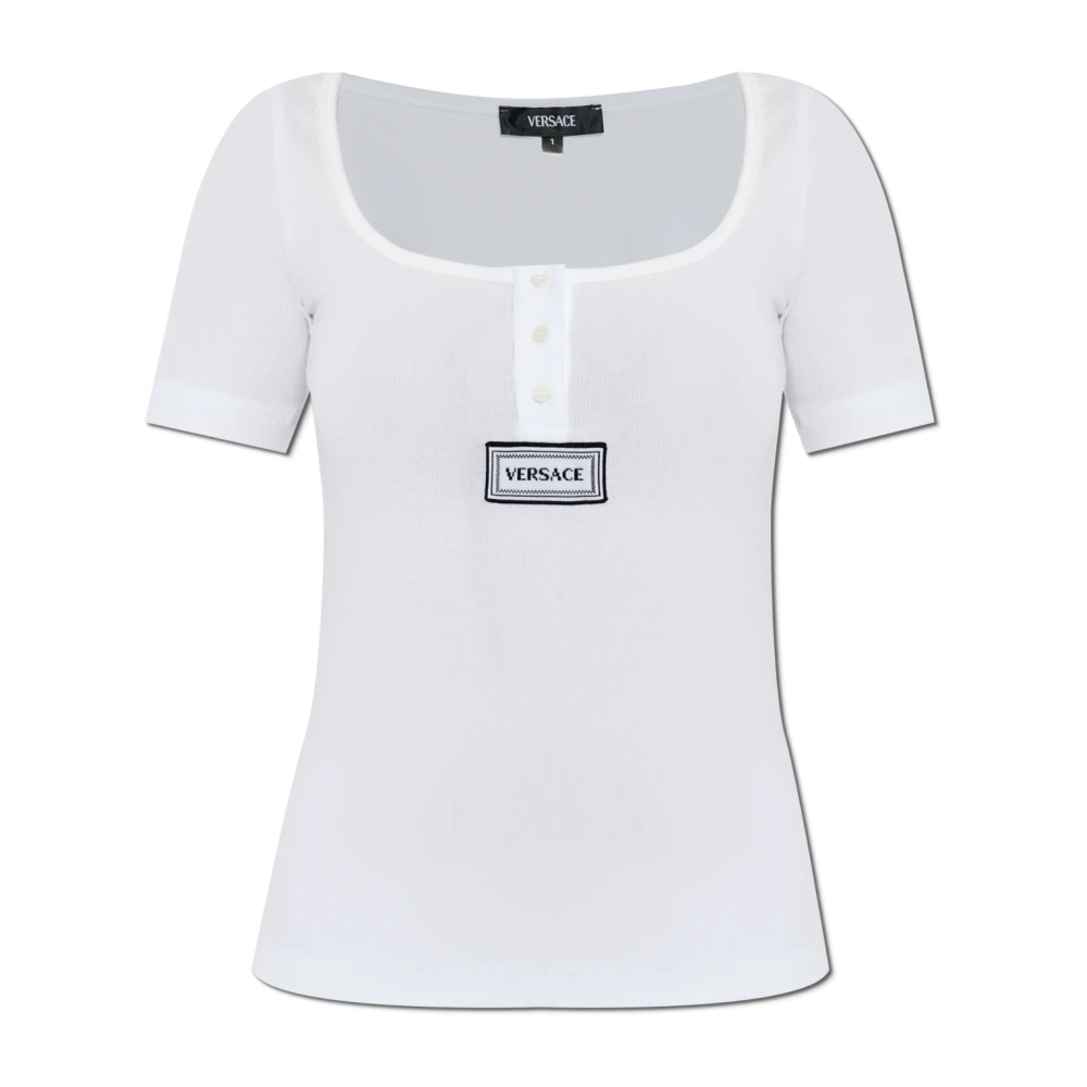 Versace Donna Bianco Top, M, New,