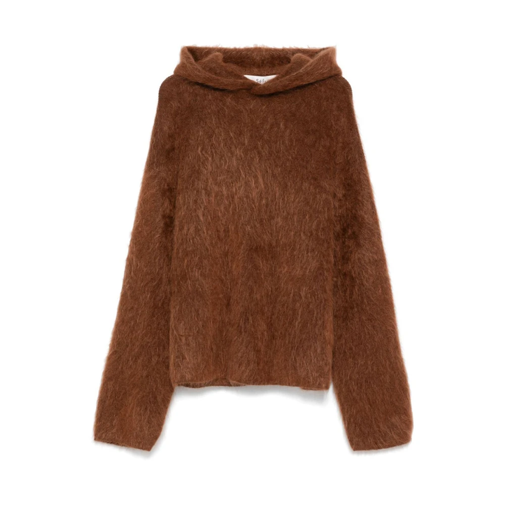 Séfr Bruine Ahti Hoodie Alpaca Wolmix Brown Heren