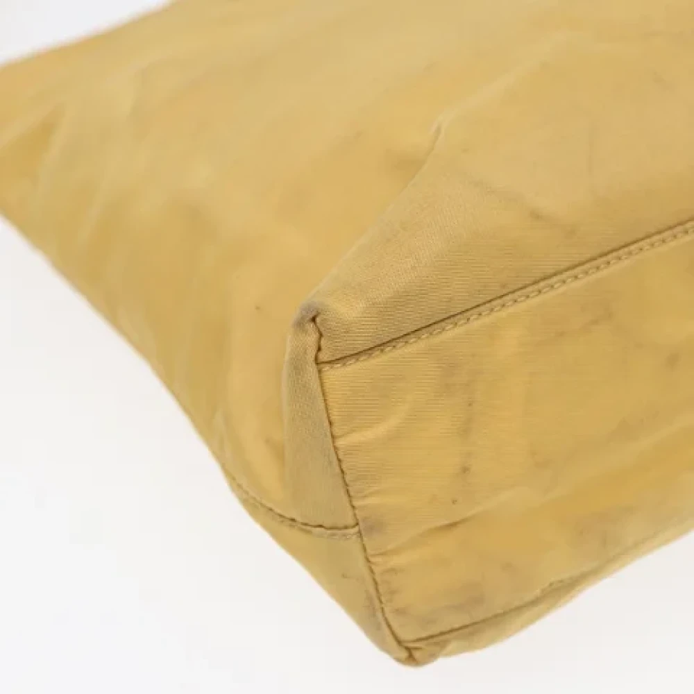 Prada Vintage Pre-owned Fabric prada-bags Yellow Dames