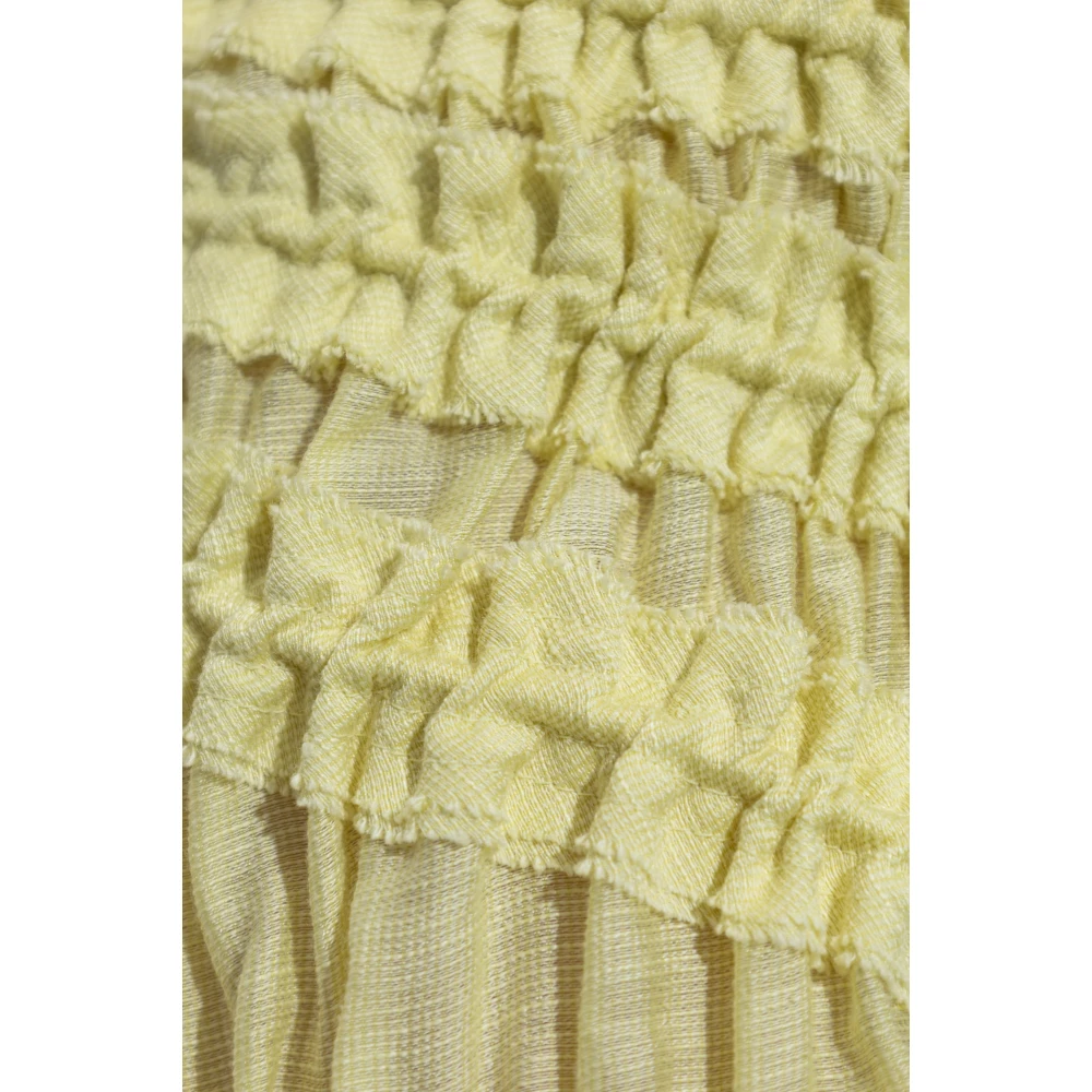 TORY BURCH Gerimpelde rok Yellow Dames