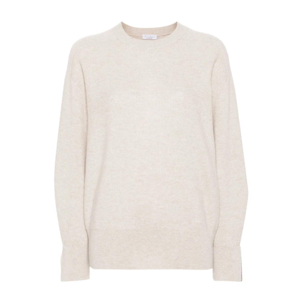 BRUNELLO CUCINELLI Stijlvolle Gebreide Top Beige Dames
