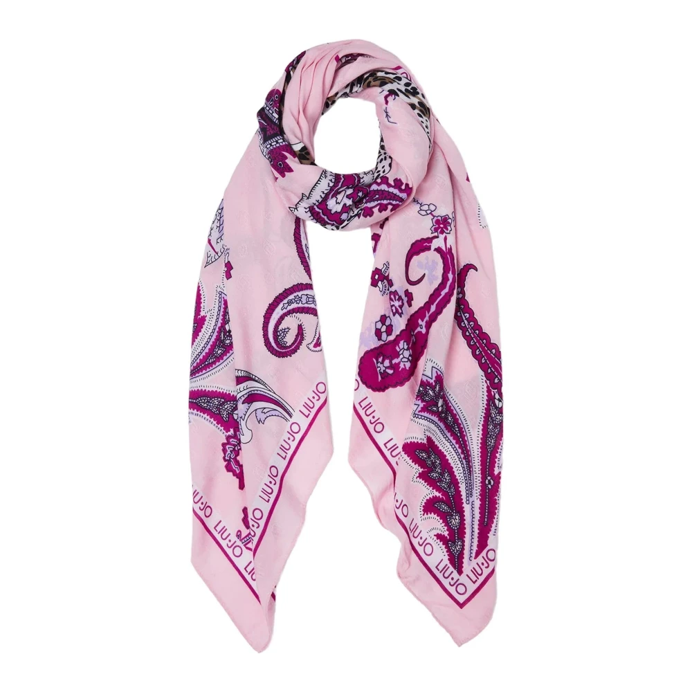 Liu Jo Women's Pink Silky Scarf