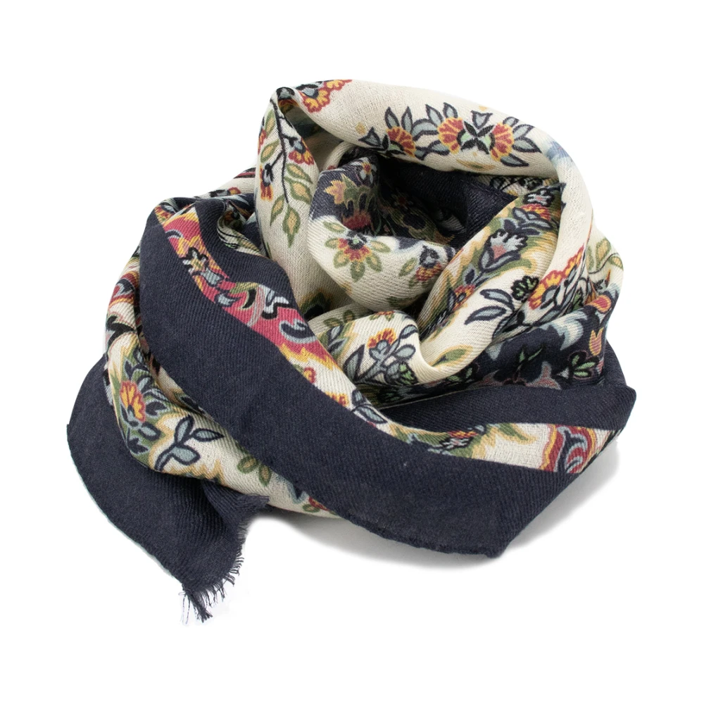 ETRO Bloemenpatroon Sjaal Rechthoekig Model Multicolor Dames