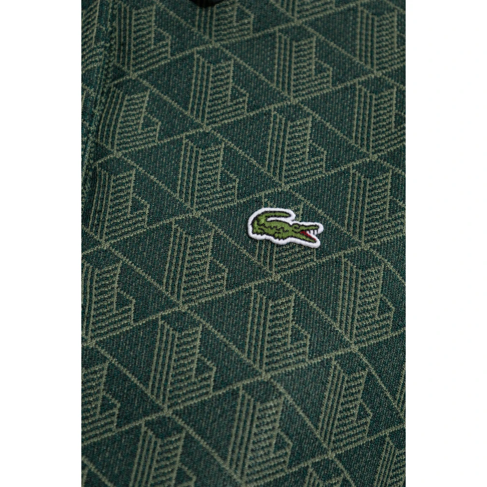 Lacoste Polo met monogram Green Dames