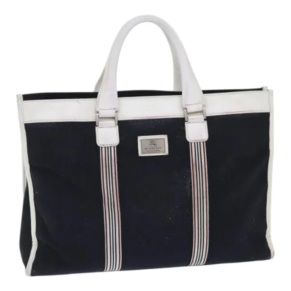 Burberry Vintage Pre-owned Canvas handbags Blue Dames