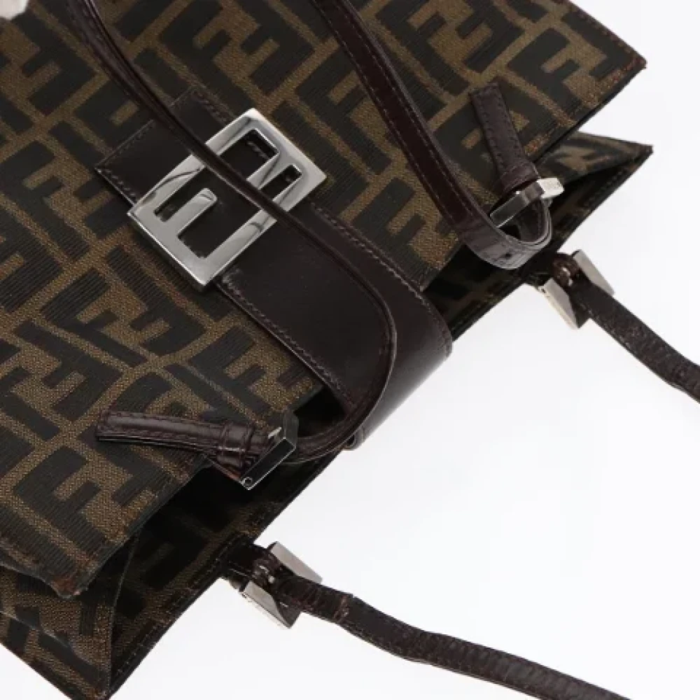 Fendi Vintage Pre-owned Canvas fendi-bags Brown Dames