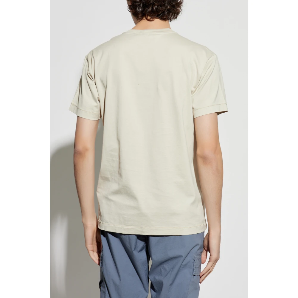 Stone Island T-shirt met logo Green Heren