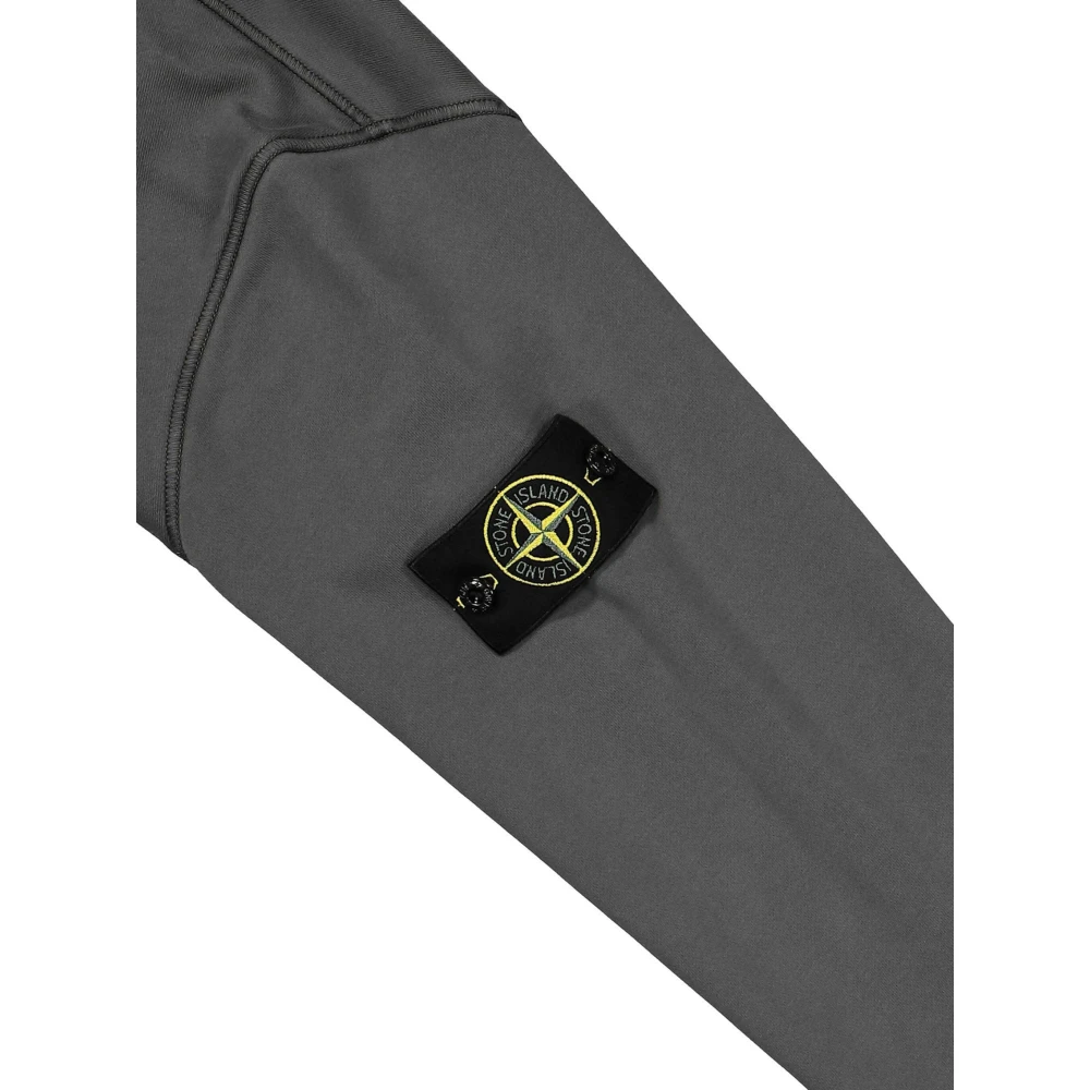 Stone Island Grijze Crew-neck Katoenen Sweatshirt Gray Heren