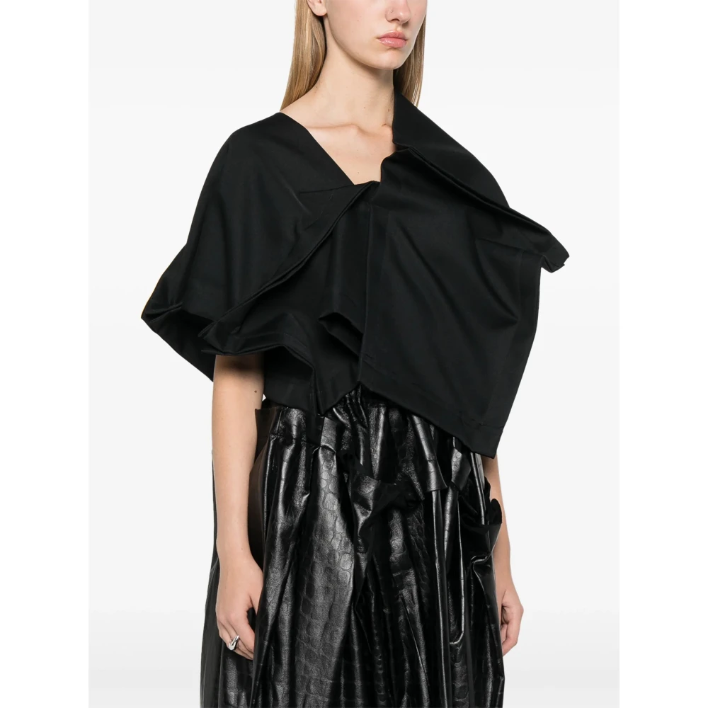 Comme des Garçons Patchwork Fitted Jacket Black Dames