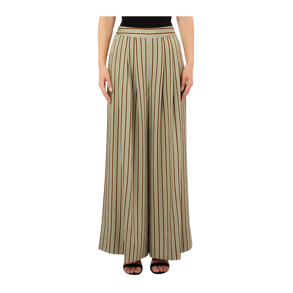 Liu Jo Vrouw Multicolor Broeken Dames, Veelkleurig, Xl, Wide Broeken