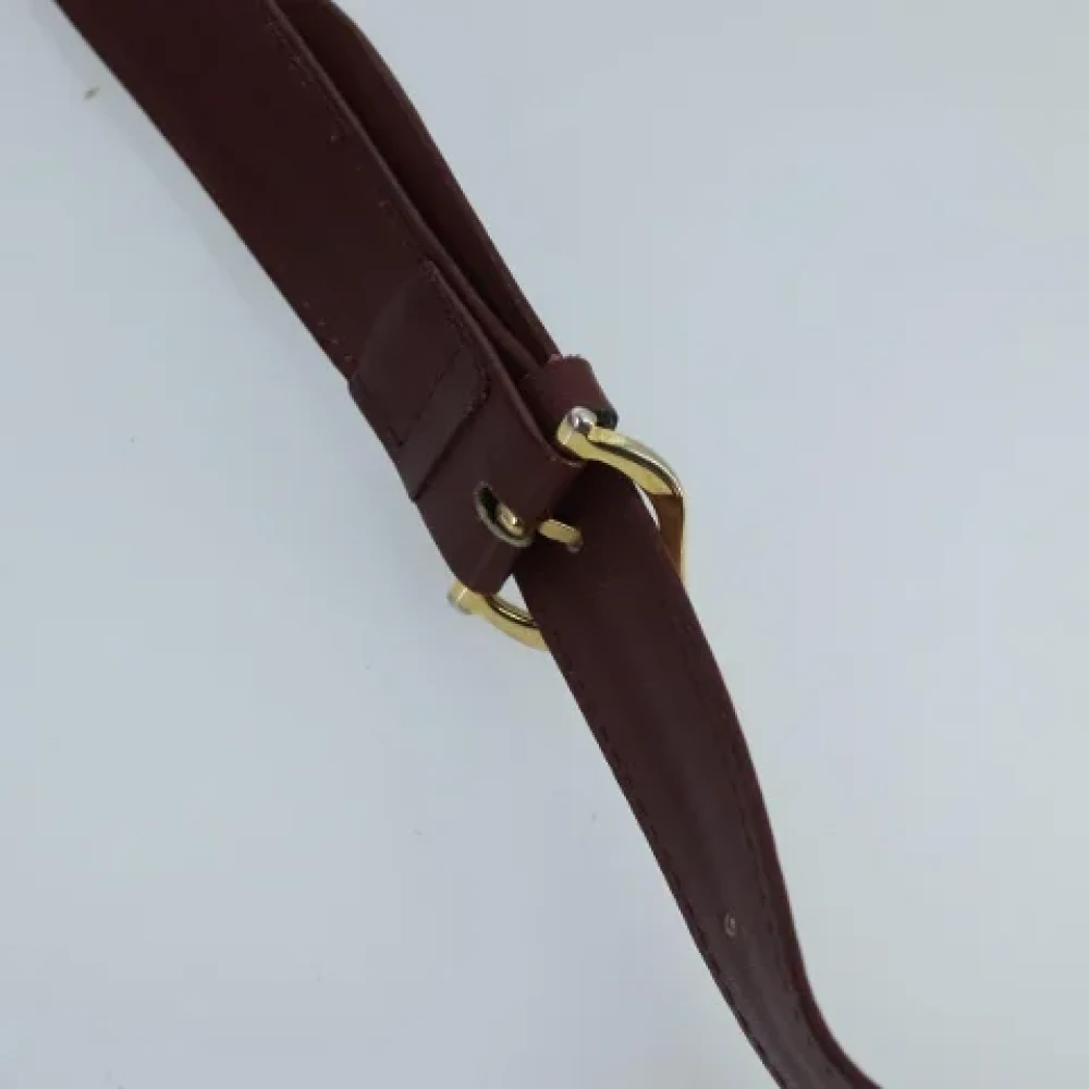Cartier Vintage Pre-owned Leather shoulder-bags Red Dames