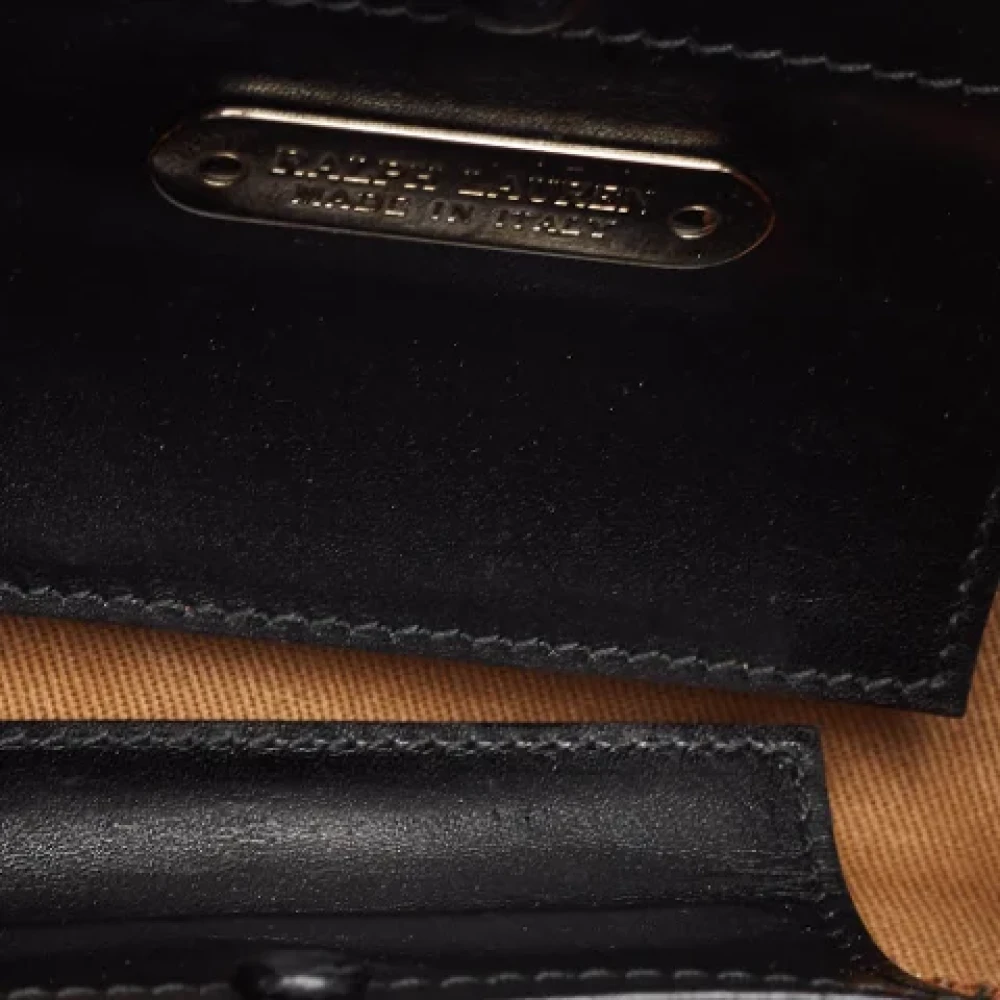 Ralph Lauren Pre-owned Leather shoulder-bags Black Dames