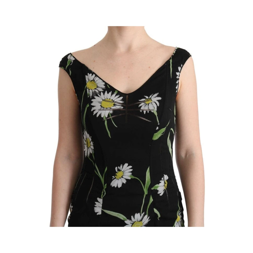 Dolce & Gabbana Prachtige Zijden Jurk Black Dames